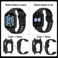 2pcs/set Stylish Band+Case For Redmi watch 5 Active Sport SmartWatch WristBand For Redmi watch 5 Lite Bracelet Band