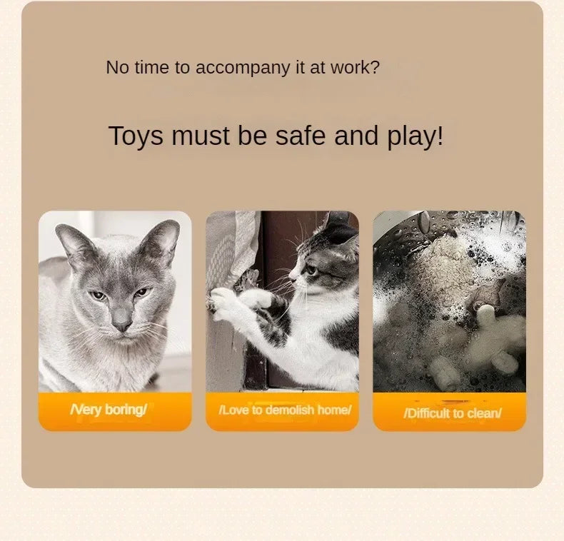 Cat Interactive Ball Training Self-moving Kitten Electric Cat Ball Toys Electronic Automatic Rolling Magic Ball Toys for Cat