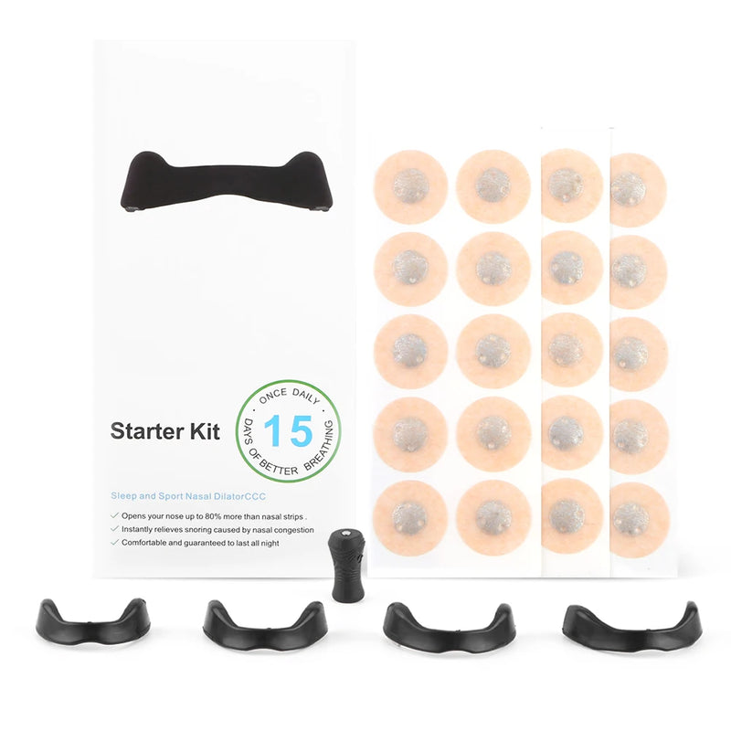 1/2/3Kits Magnetic Nasal Strips&Clips Nasal Breathing Dilators Air Intake Improve Sleeping Reduce Snoring Nasal For Nighttime ﻿