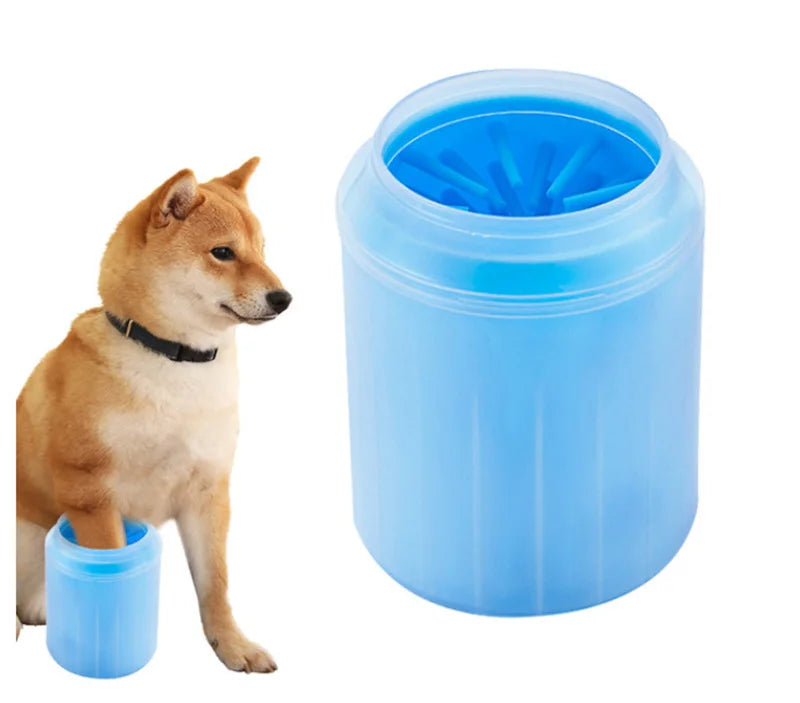 Dog Foot Cup Paw Washer Cleaner Dog Cat Foot Cleaning Brush Soft Silicone Dog Paw Cleaning Dog Paw Cleaning Bucket Accessories