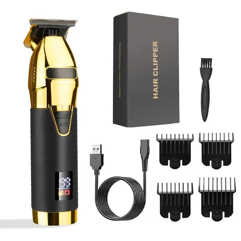 Zero Professional Hair Trimmer For Men Beard & Hair Clipper Electric Pro Barber Cordless HairCut Machine Rechargeable