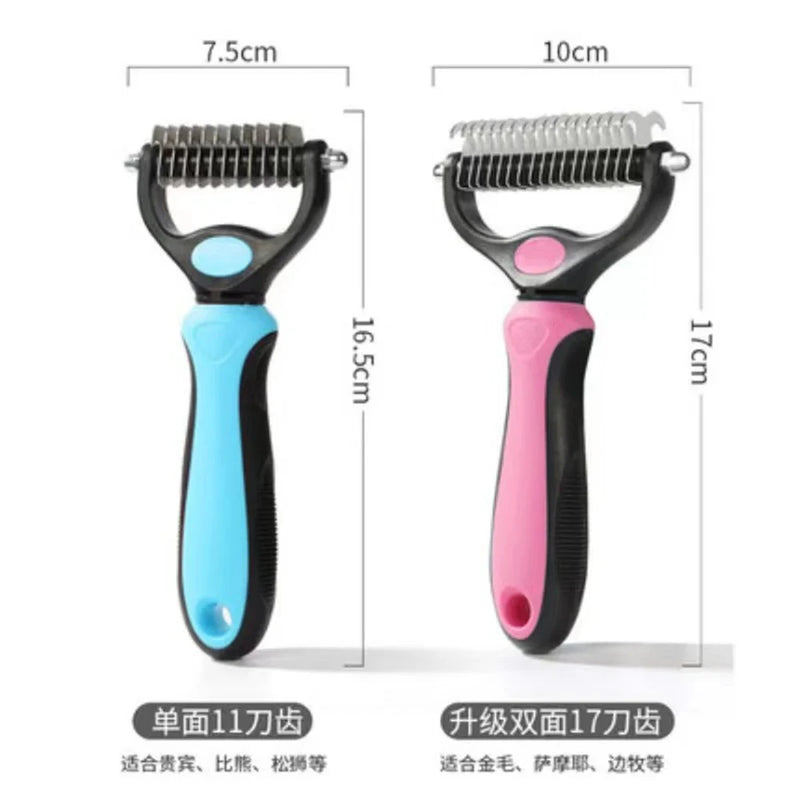 Professional Pet Deshedding Brush Dog Hair Remover Pet Hair Knot Cutter Puppy Cat Comb Brushes Dogs Grooming Shedding Supplies