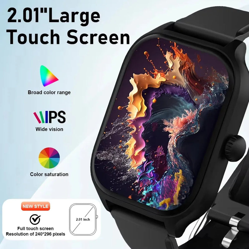 Smartwatch Dial to Answer Calls Calorie Tracking Heart Rate Blood Oxygen Monitoring Bluetooth Smart Watch