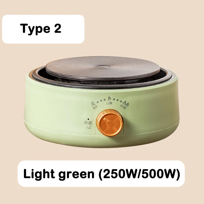 110V Electric Mini Coffee Heater Milk Tea Mocha Heating Stove Hot Plate Multifunctional Cooking Pot Oven Small Furnace Cooker