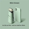 Mini pocket umbrella for rain, foldable vinyl paraguas with protection 