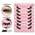 GROINNEYA Half Lashes Half Lashes Soft Natural Clear Band Lashes Natural Look Faux Mink Wispy Mink Eyelashes Extension Makeup