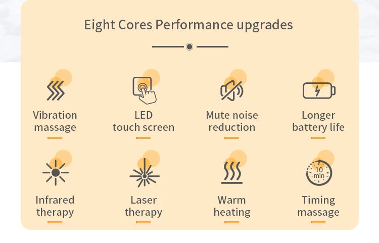 Rod massager with infrared heat and vibration, relieving rod pain 