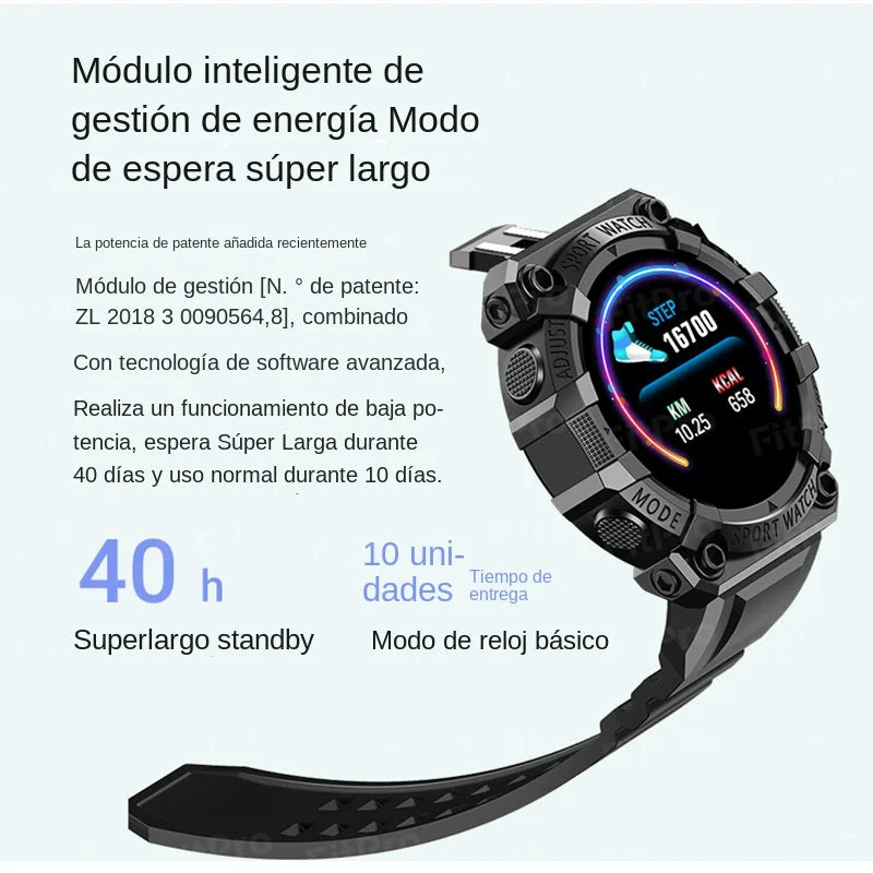 Y56 reloj inteligente con Bluetooth para hombre y mujer, pulsera táctil redonda