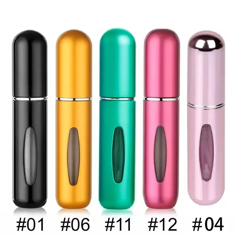 1/5/10PCS 5ml Portable Perfume Atomizer Mini Perfume Bottle Sample Spray Bottling Dispenser Cosmetics Travel Container