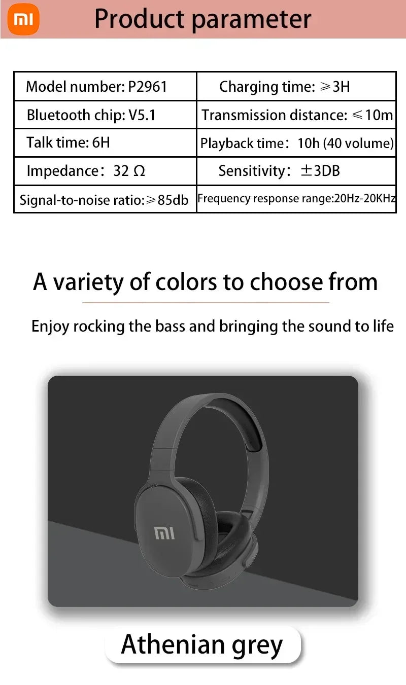 Xiaomi Original P2961 auriculares inalámbricos Bluetooth 5,3 auriculares para S