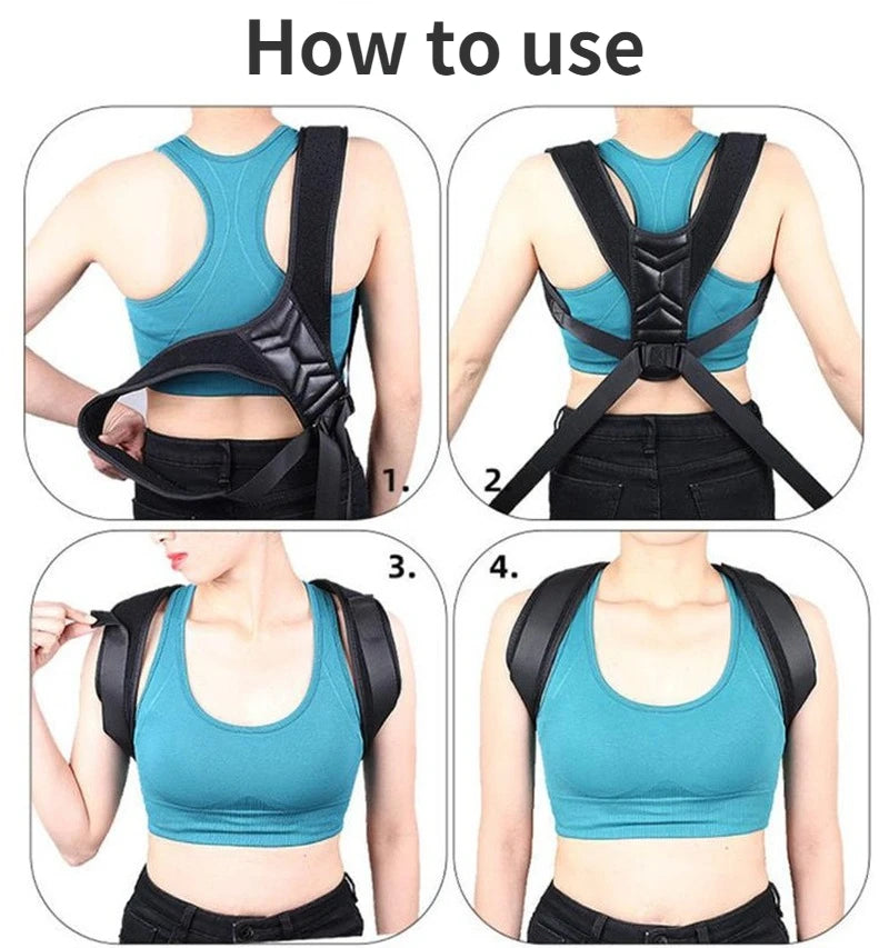 Back Shoulder Posture Corrector Adjustable Belt Clavicle Spine Support Reshape Your Body Home Office Sport Upper Neck Brace