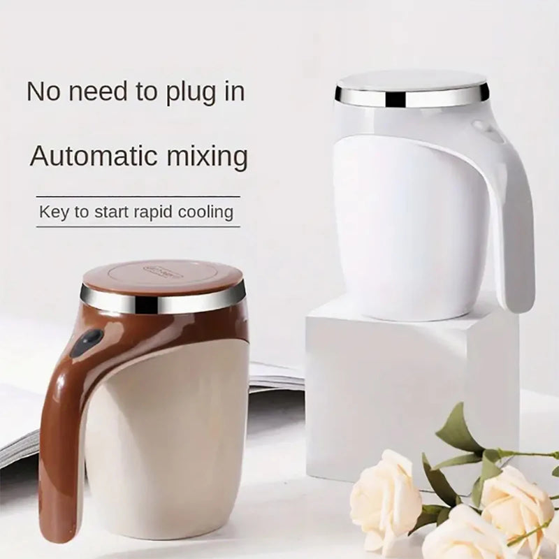 1pc Automatic mixing cup rechargeable magnetic coffee cup, waterproof automatic mixing cup, suitable for office/kitchen/travel.