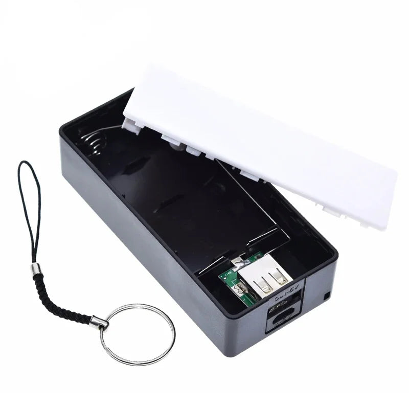 DIY Power Bank Box 5V 1A Portable 18650x2 USB Battery Charger Case Mini Kit Storage For Mobile Phone MP3 Electronic Charging