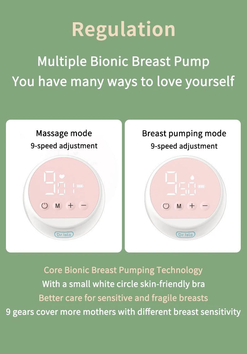 Electric Breast Pump Intelligent Integrated High Suction Breast Pump Breast Milk Postpartum Fortable Painless and Silent Breast