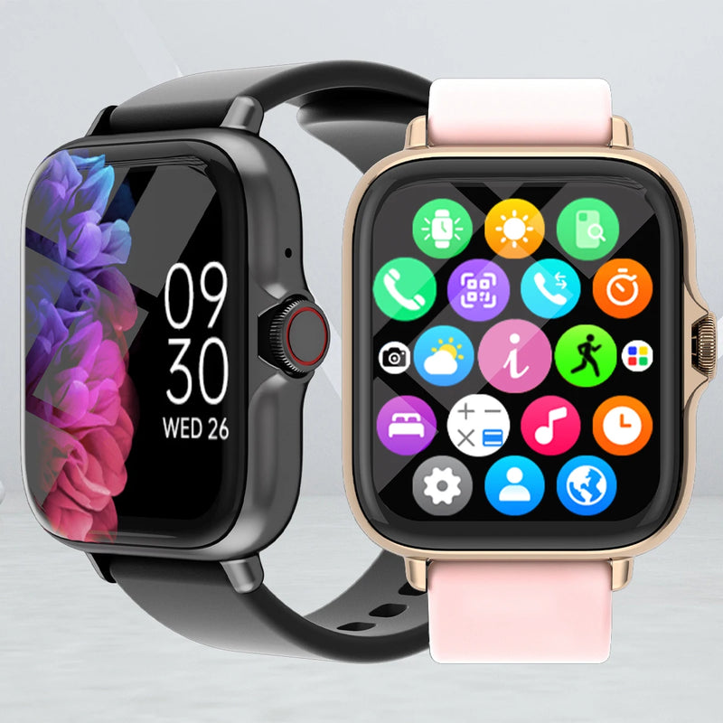 1.83 inch water resistant smart watch with message, responsive 