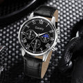 GAIETY High Quality Men's Luxury Belt Fashion Quartz Watch Men Round Business Student Sport Waterproof Glow Clock