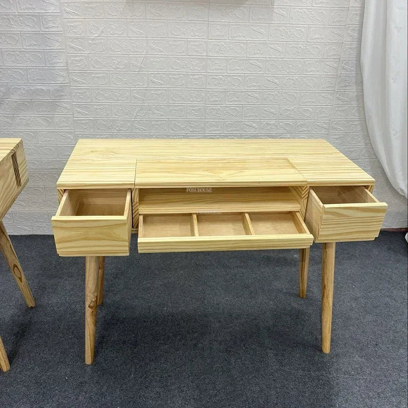 Japanese Solid Wood Nail Tables Professional Manicure Table Beauty Salon table with drawer Vacuum Cleaner Double Manicure Desk Y