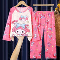 2pcs/set New Children Pyjamas Minnie Elsa Duck Cartoon Girls Sets Kid Home Wear boys and girls Travel Casual Sleepwear Suit