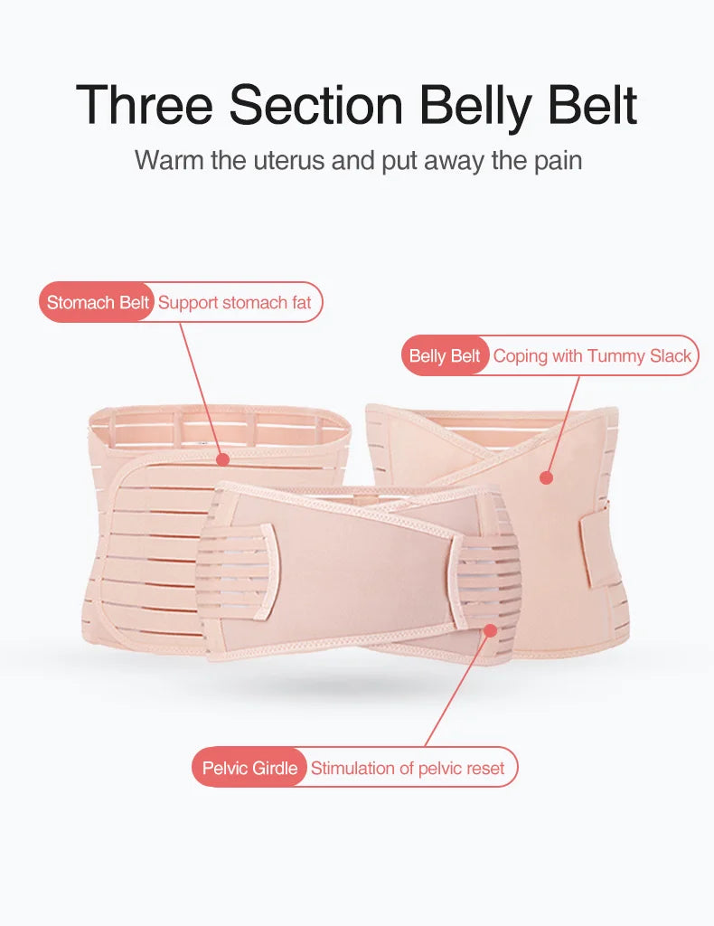 3in1 Corset Postpartum Belly Band Pregnant Women Tummy Belly Pelvis Belt Wrap Waist Trainer Recovery Bandage Strap Body Shaper