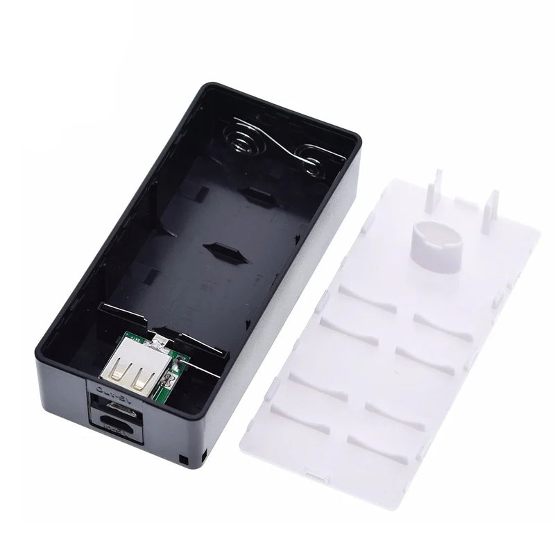 DIY Power Bank Box 5V 1A Portable 18650x2 USB Battery Charger Case Mini Kit Storage For Mobile Phone MP3 Electronic Charging